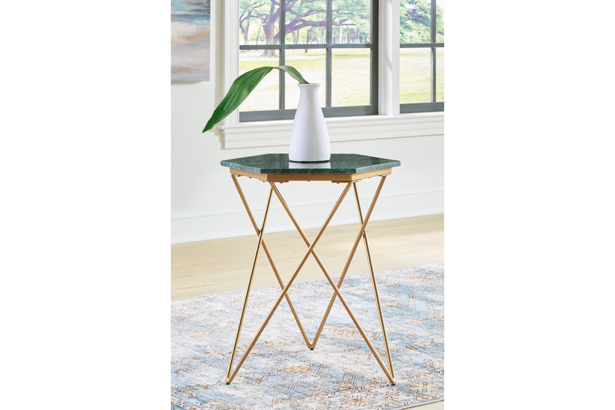 Engelton Green/Gold Accent Table - A4000526 - Bien Home Furniture &amp; Electronics