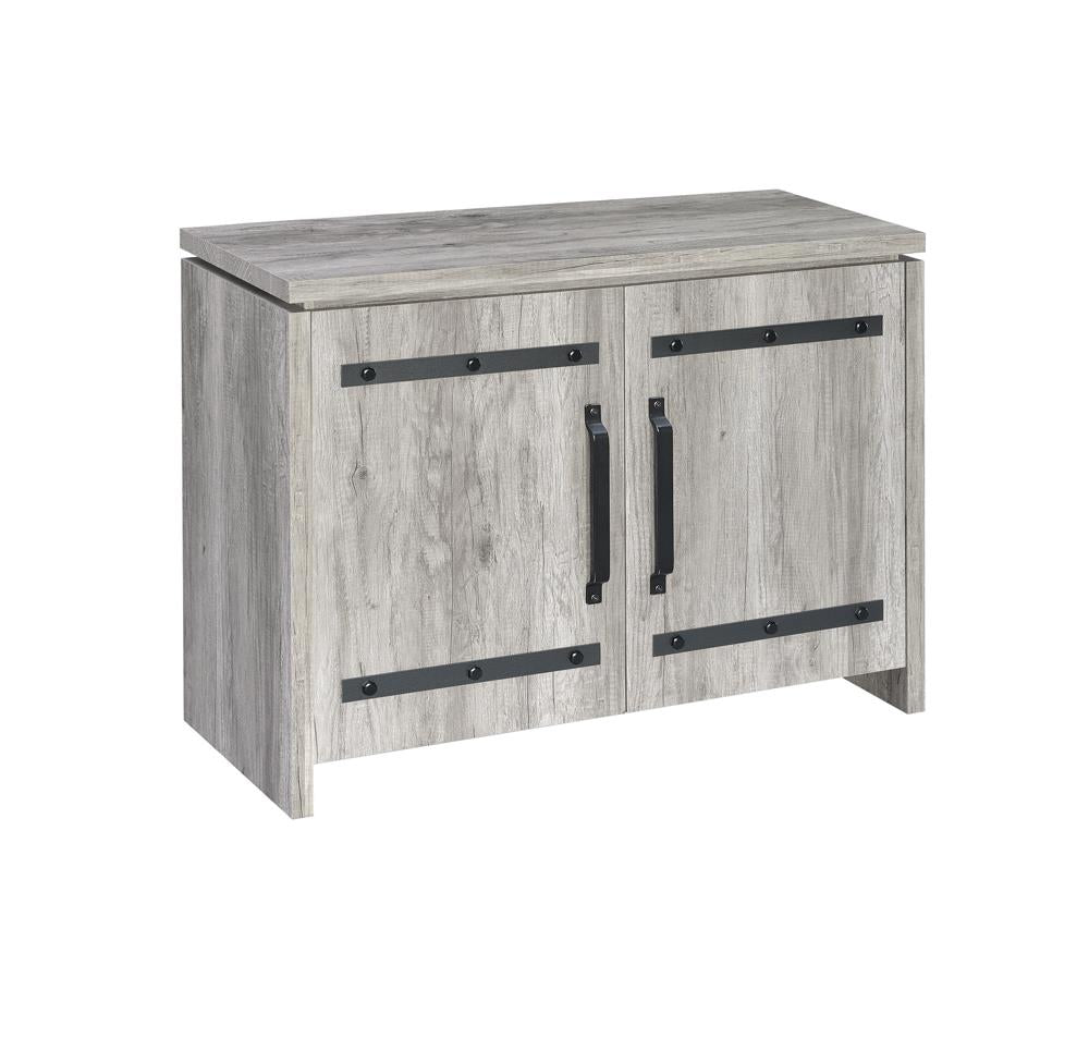 Enoch Gray Driftwood 2-Door Accent Cabinet - 950785 - Bien Home Furniture &amp; Electronics