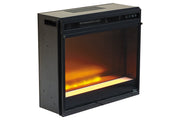 Entertainment Accessories Black Electric Fireplace Insert - W100-02 - Bien Home Furniture & Electronics