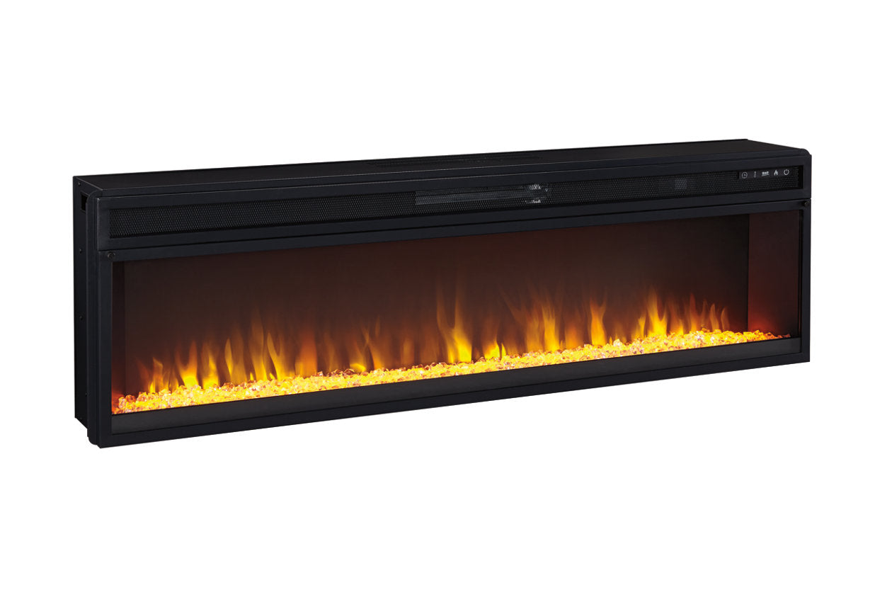 Entertainment Accessories Black Electric Fireplace Insert - W100-22 - Bien Home Furniture &amp; Electronics