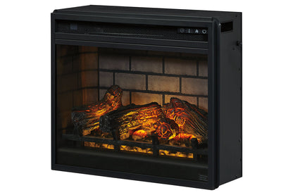 Entertainment Accessories Black Electric Infrared Fireplace Insert - W100-101 - Bien Home Furniture &amp; Electronics