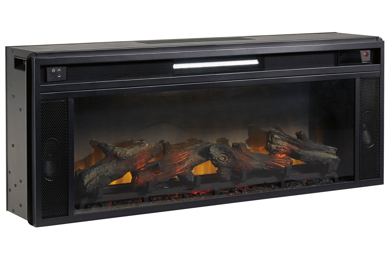 Entertainment Accessories Black Fireplace Insert - W100-12 - Bien Home Furniture &amp; Electronics