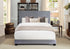 Erica Gray PU Leather Twin Upholstered Bed - 1000GY-T - Bien Home Furniture & Electronics