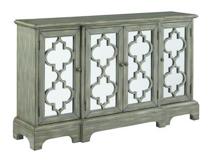 Erigeron Gray 4-Door Accent Cabinet - 950822 - Bien Home Furniture &amp; Electronics