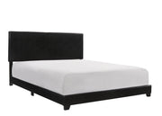 Erin Black PU Leather King Upholstered Bed - 5271PU-K - Bien Home Furniture & Electronics