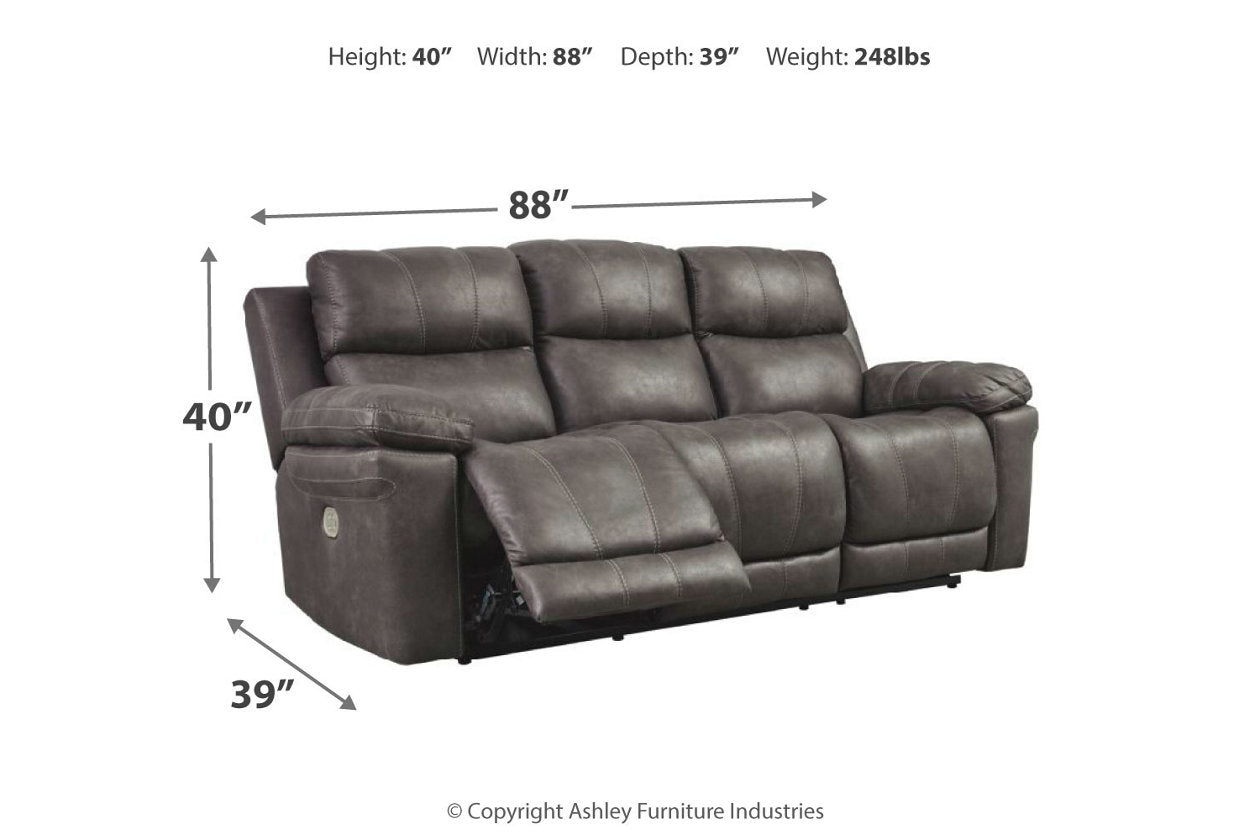 Erlangen midnight deals power reclining sofa