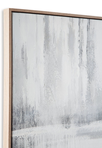 Estonbrook Gray/White Wall Art - A8000378 - Bien Home Furniture &amp; Electronics