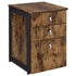 Estrella 3-Drawer File Cabinet Antique Nutmeg/Gunmetal - 800656 - Bien Home Furniture & Electronics