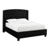 Eva Black Velvet King Upholstered Bed - SET | 5111BK-K-HBFB | 5111BK-KQ-RAIL - Bien Home Furniture & Electronics
