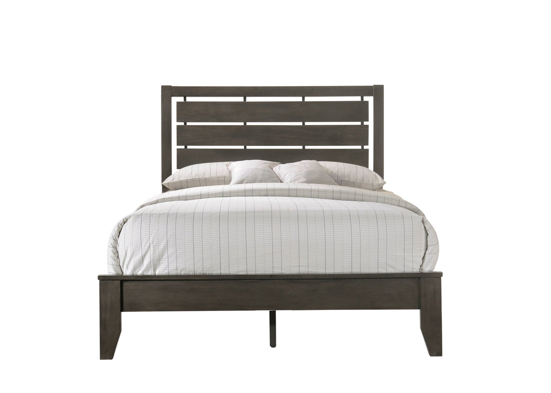 Evan Gray Full Panel Bed - SET | B4720-F-HBFB | B4720-F-RAIL - Bien Home Furniture &amp; Electronics