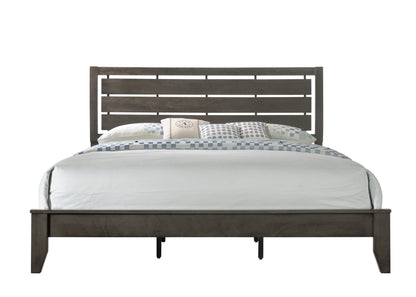 Evan Gray King Panel Bed - SET | B4720-K-HBFB | B4720-K-RAIL - Bien Home Furniture &amp; Electronics