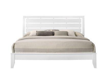 Evan White Panel Bedroom Set - SET | B4710-Q-HBFB | B4710-Q-RAIL | B4710-2 | B4710-4 - Bien Home Furniture &amp; Electronics