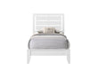 Evan White Twin Panel Bed - SET | B4710-T-HBFB | B4710-T-RAIL | - Bien Home Furniture & Electronics