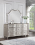 Evangeline 9-drawer Dresser with Mirror Silver Oak - 223393M - Bien Home Furniture & Electronics
