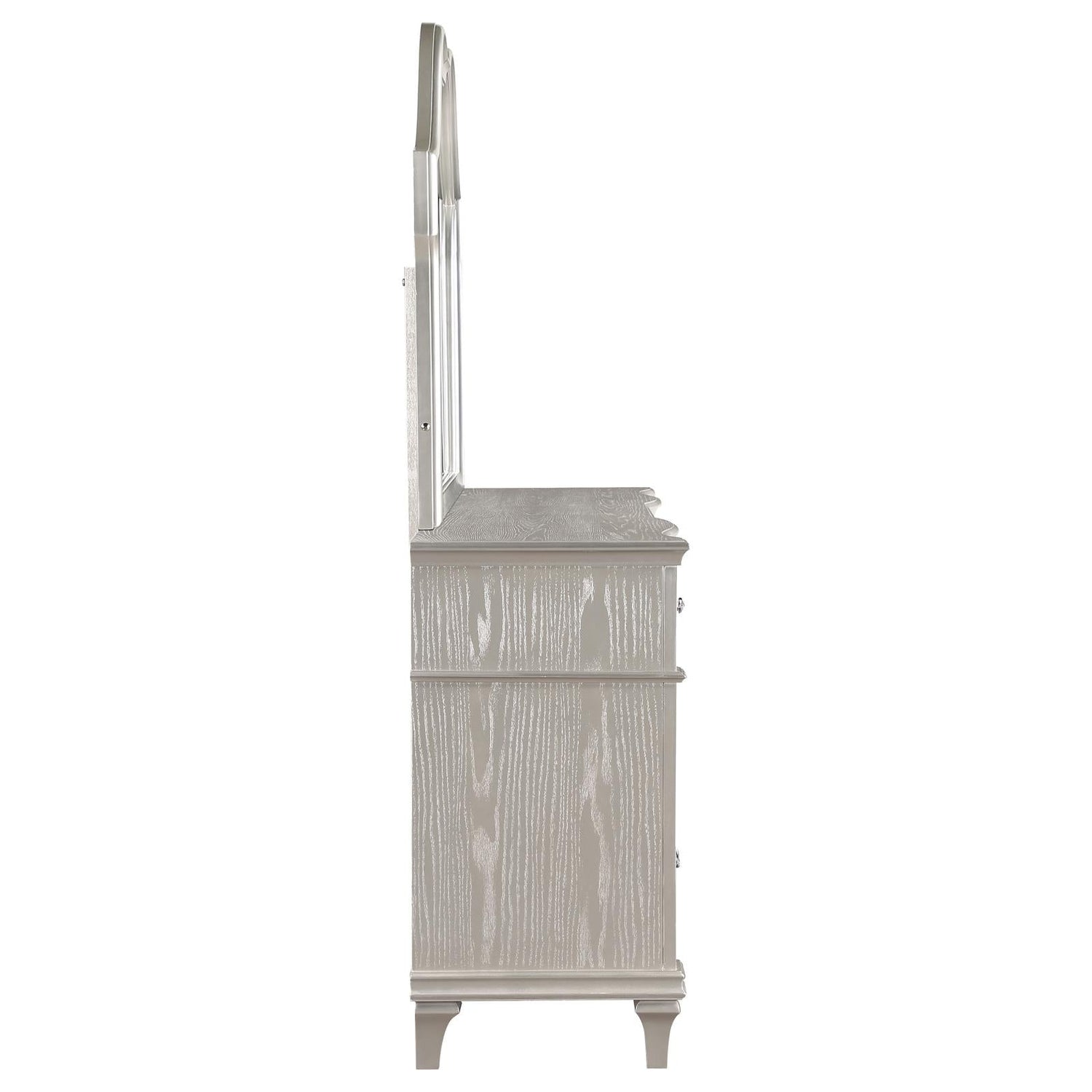 Evangeline 9-drawer Dresser with Mirror Silver Oak - 223393M - Bien Home Furniture &amp; Electronics