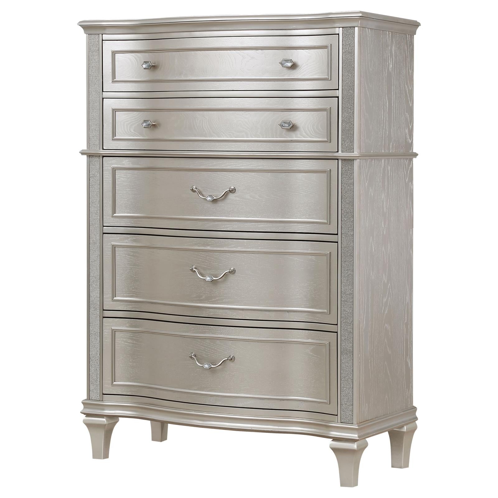 Evangeline Silver Oak 6-Drawer Chest - 223395 - Bien Home Furniture &amp; Electronics