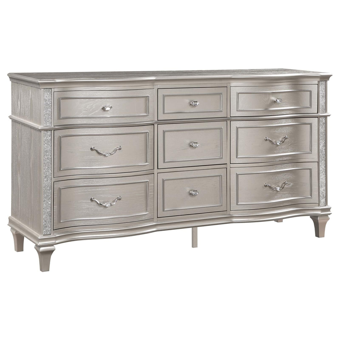 Evangeline Silver Oak 9-Drawer Dresser - 223393 - Bien Home Furniture & Electronics