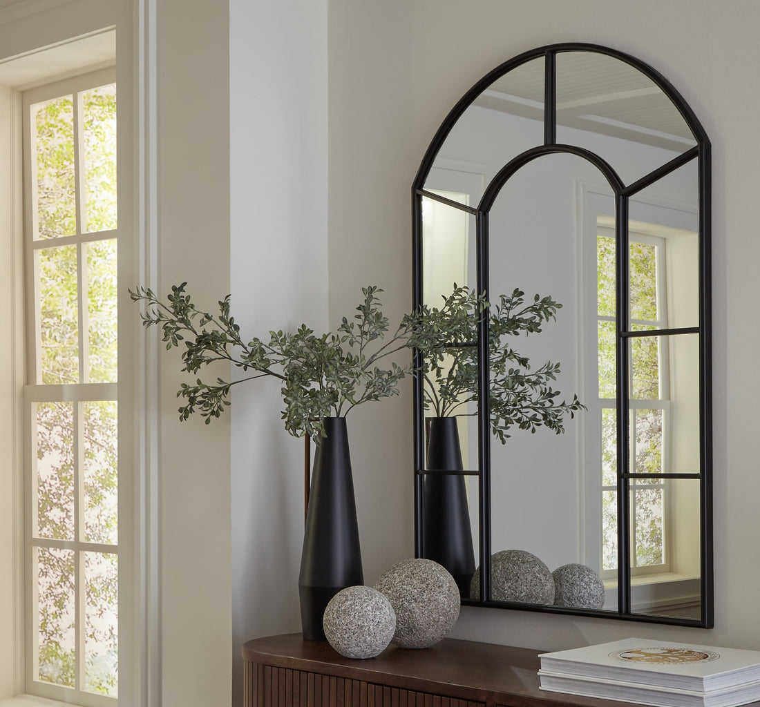 Evengton Black Accent Mirror - A8010319 - Bien Home Furniture & Electronics