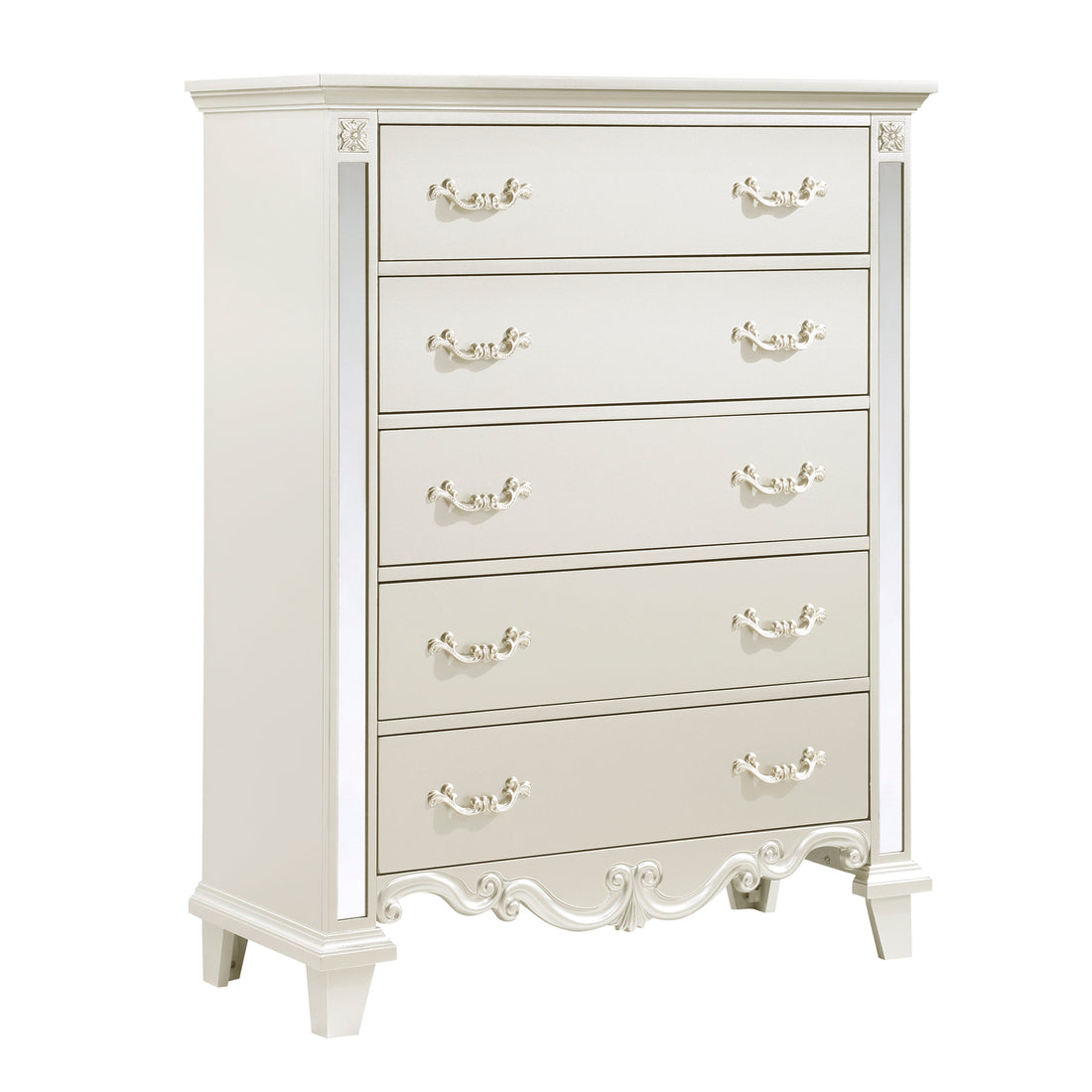 Ever Champagne Mirrored Chest - 1429-9 - Bien Home Furniture &amp; Electronics