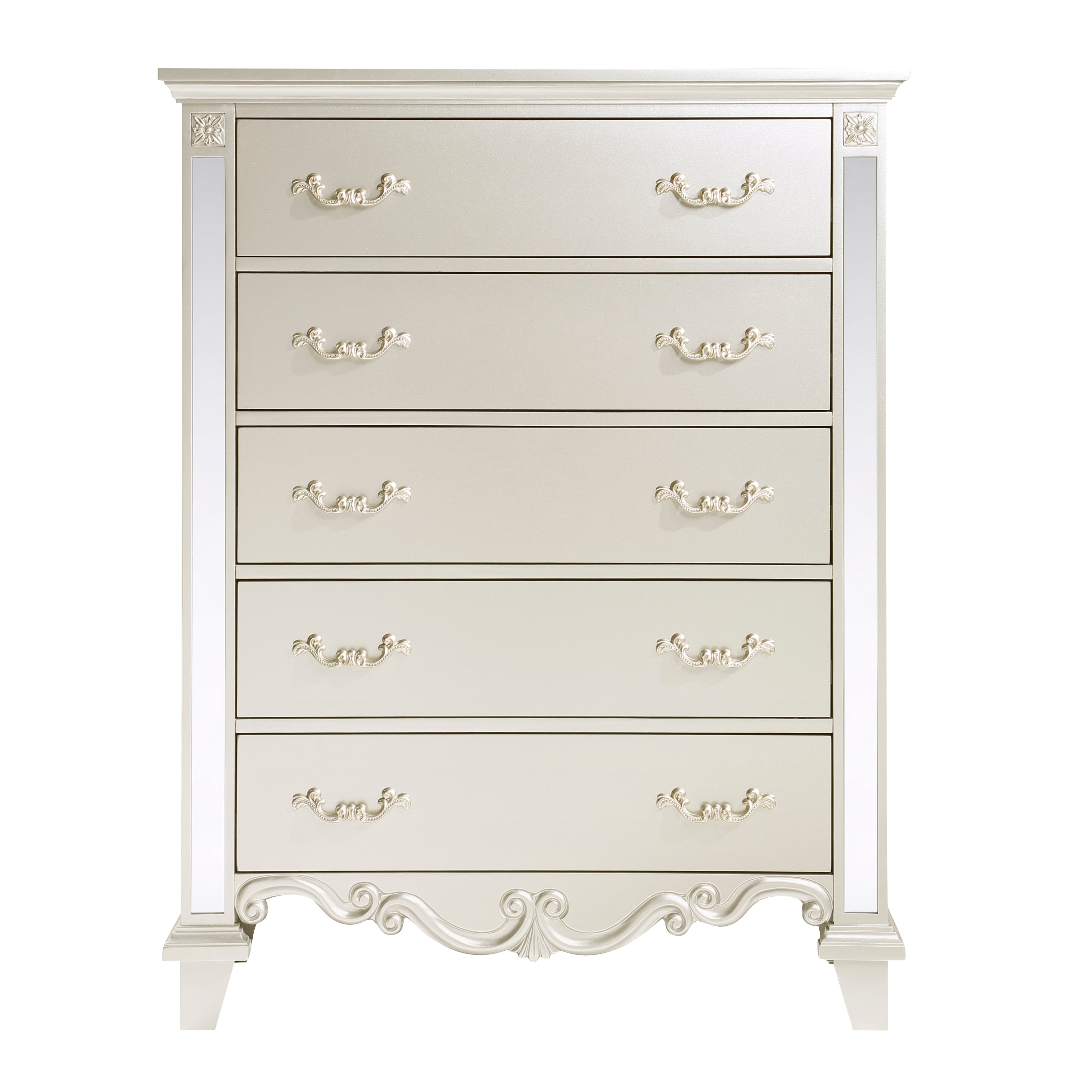 Ever Champagne Mirrored Chest - 1429-9 - Bien Home Furniture &amp; Electronics