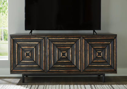 Fair Ridge Distressed Black Accent Cabinet - A4000573 - Bien Home Furniture &amp; Electronics