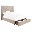 Fairborn Beige King Upholstered Storage Platform Bed - SET | 5877KBE-1 | 5877KBE-3EK | 5877K-2DW - Bien Home Furniture & Electronics