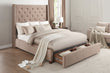 Fairborn Brown Full Upholstered Storage Platform Bed - SET | 5877FBR-1 | 5877FBR-3 | 5877F-2DW - Bien Home Furniture & Electronics