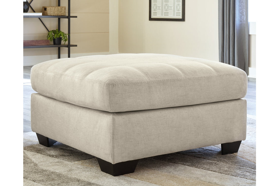 Falkirk Parchment Oversized Accent Ottoman - 8080608 - Bien Home Furniture & Electronics
