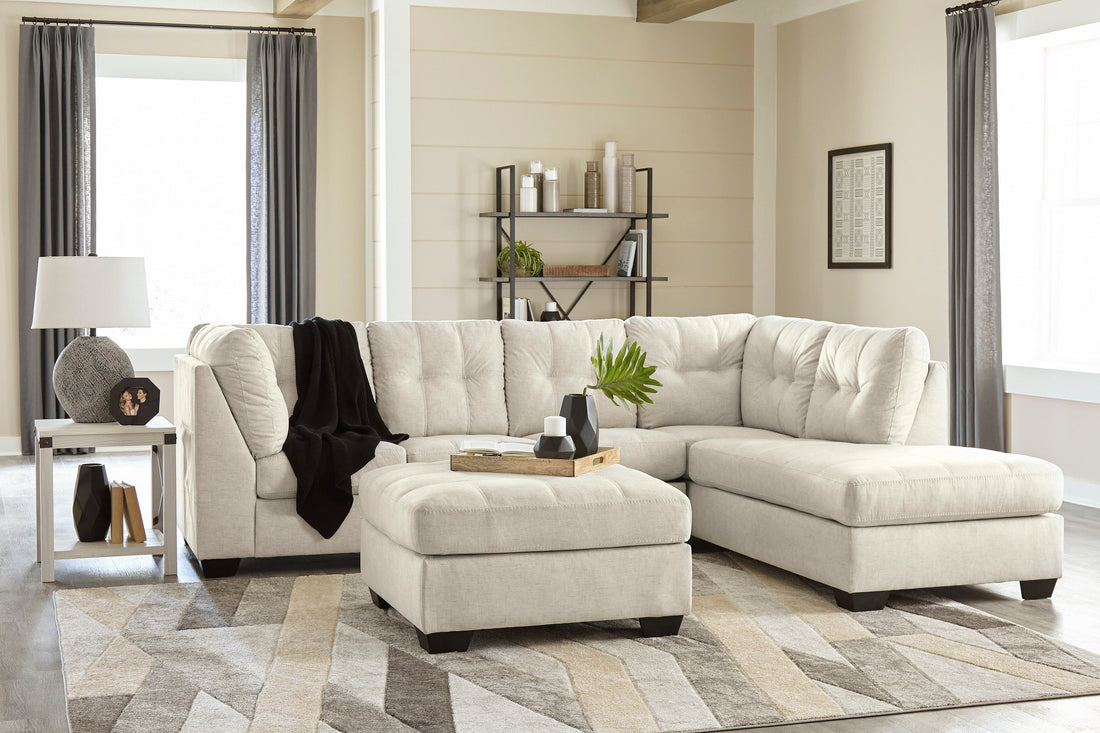 Falkirk Parchment RAF Sectional - SET | 8080617 | 8080666 | 8080608 - Bien Home Furniture &amp; Electronics