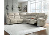 Family Den Pewter 3-Piece Power Reclining Sectional - SET | 5180263 | 5180277 | 5180290 - Bien Home Furniture & Electronics