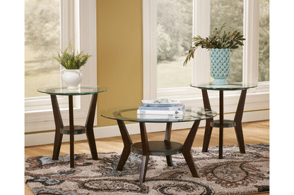 Fantell Dark Brown Table, Set of 3 - T210-13 - Bien Home Furniture &amp; Electronics