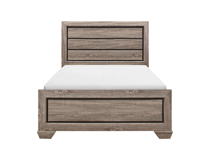 Farrow Grayish Brown Full Panel Bed - SET | B5500-F-HBFB | B5500-FT-RAIL - Bien Home Furniture &amp; Electronics