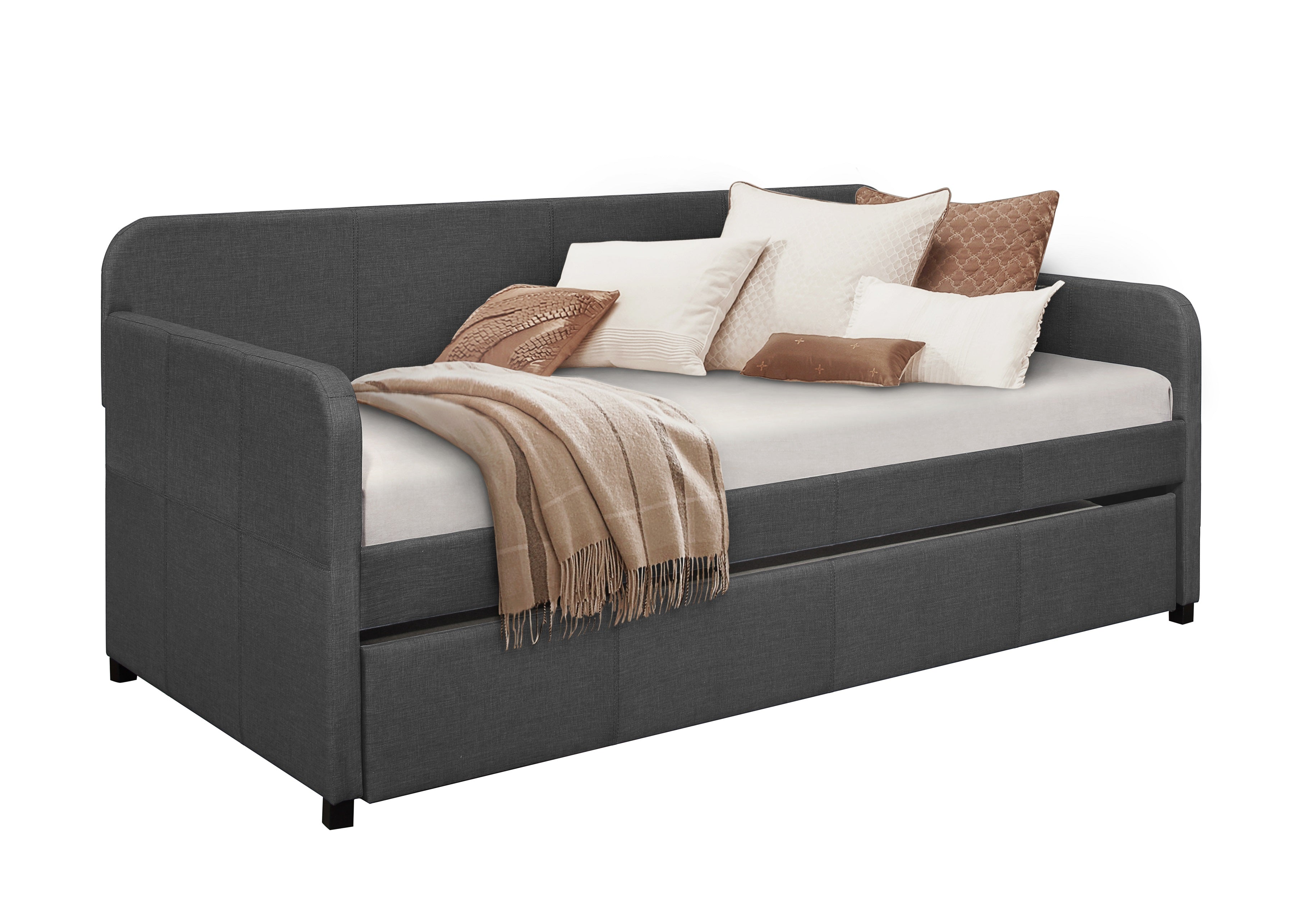 Fatimah Dark Gray Daybed with Trundle - SET | SH450DGR-A | SH450DGR-B - Bien Home Furniture &amp; Electronics
