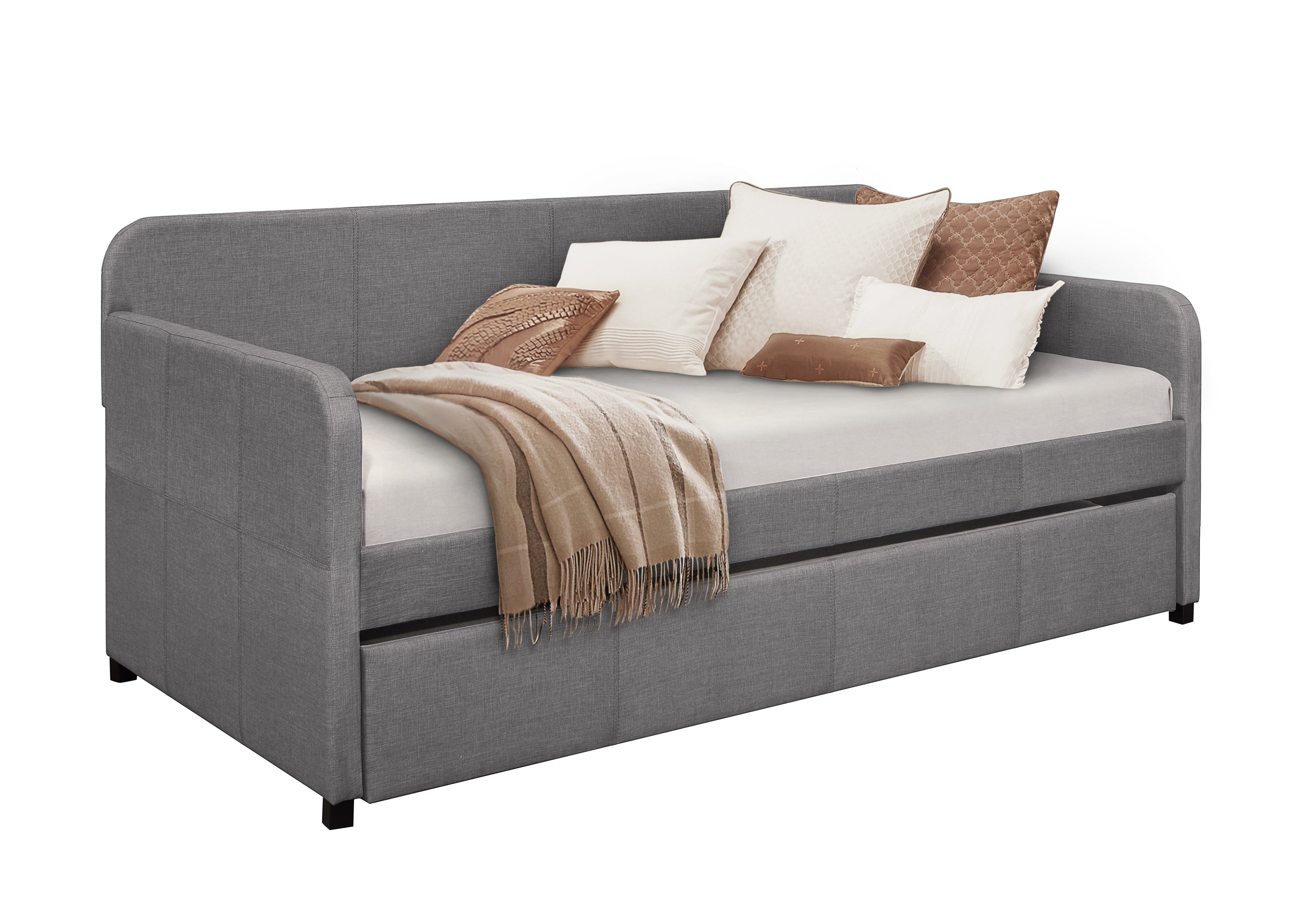 Fatimah Gray Daybed with Trundle - SET | SH450GRY-A | SH450GRY-B - Bien Home Furniture &amp; Electronics