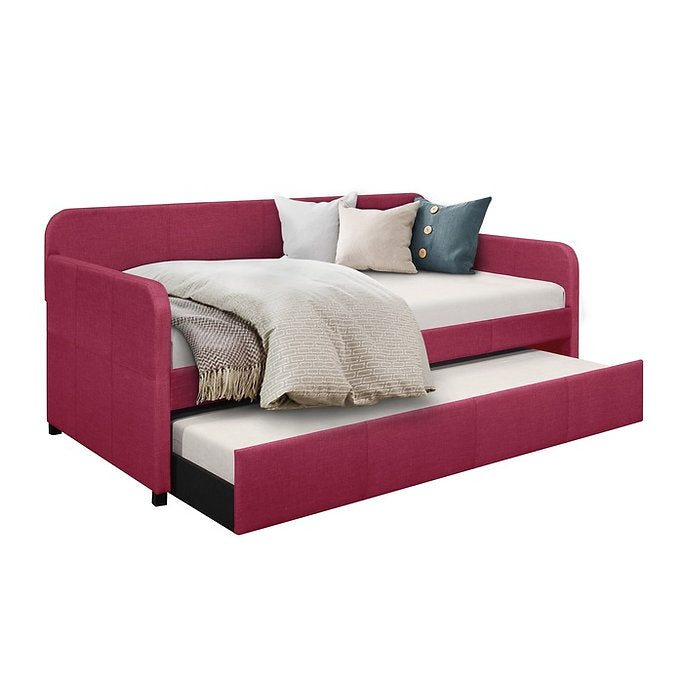 Fatimah Pink Daybed with Trundle - SET | SH450PNK-A | SH450PNK-B - Bien Home Furniture &amp; Electronics