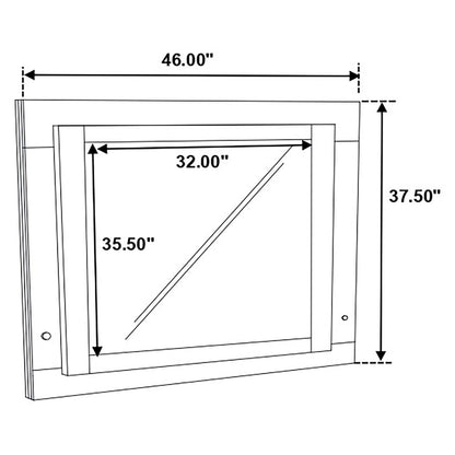 Felicity 4-piece Twin Bedroom Set with LED Headboard and Mirror Glossy White - 203500T-S4L - Bien Home Furniture &amp; Electronics