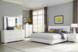 Felicity Bedroom Set with LED Light Headboard Glossy White - 203500KW-S5 - Bien Home Furniture & Electronics