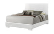 Felicity Eastern King Panel Bed Glossy White - 203501KE - Bien Home Furniture & Electronics