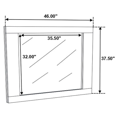 Felicity Panel Bedroom Set Glossy White - 203501KE-S5 - Bien Home Furniture &amp; Electronics