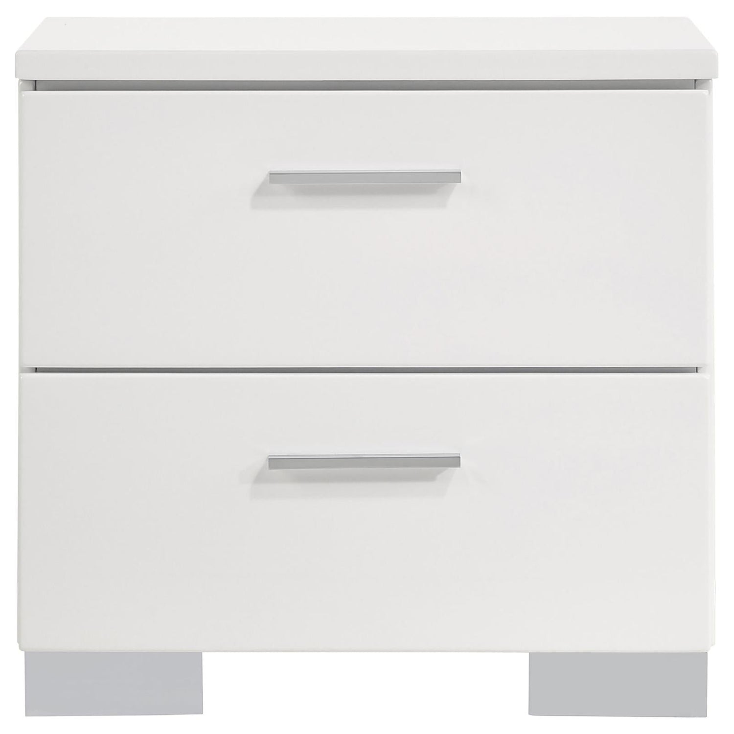 Felicity Panel Bedroom Set Glossy White - 203501KE-S5 - Bien Home Furniture &amp; Electronics