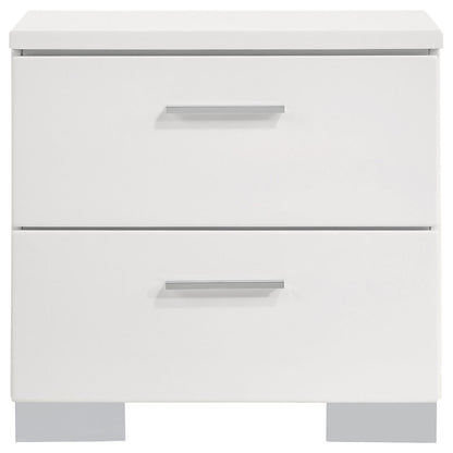 Felicity Panel Bedroom Set Glossy White - 203501Q-S5 - Bien Home Furniture &amp; Electronics