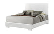 Felicity Queen Panel Bed Glossy White - 203501Q - Bien Home Furniture & Electronics