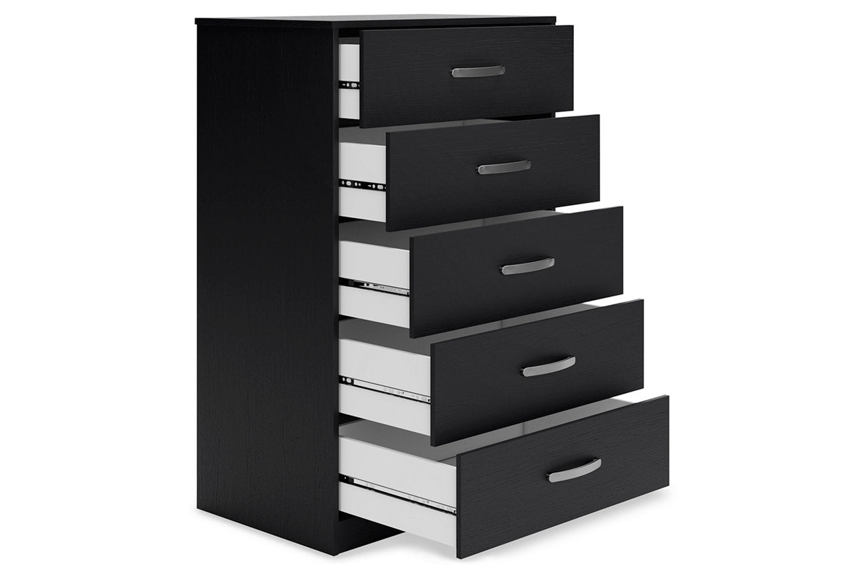 Finch Black Chest of Drawers - EB3392-245 - Bien Home Furniture &amp; Electronics