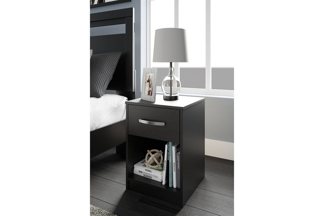 Finch Black Nightstand - EB3392-291 - Bien Home Furniture &amp; Electronics