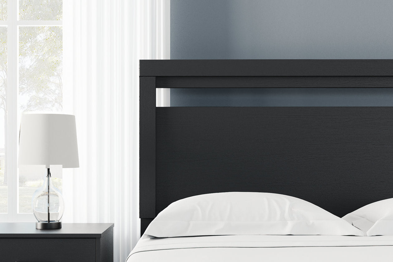 Finch Black Queen Panel Headboard - EB3392-157 - Bien Home Furniture &amp; Electronics