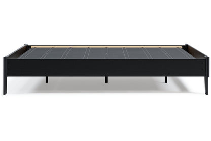 Finch Black Queen Platform Bed - EB3392-113 - Bien Home Furniture &amp; Electronics