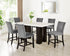 Finley Grey - (GENUINE MARBLE) Counter Height Table & 6 Chairs - Finley Grey - Bien Home Furniture & Electronics