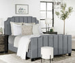 Fiona Upholstered Panel Bed Light Gray - 306029KE - Bien Home Furniture & Electronics
