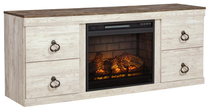 EW0267-268 - TV Stand w/Fireplace 60" L - EW0267-268 - TV Stand w/Fireplace 60" L - Bien Home Furniture &amp; Electronics