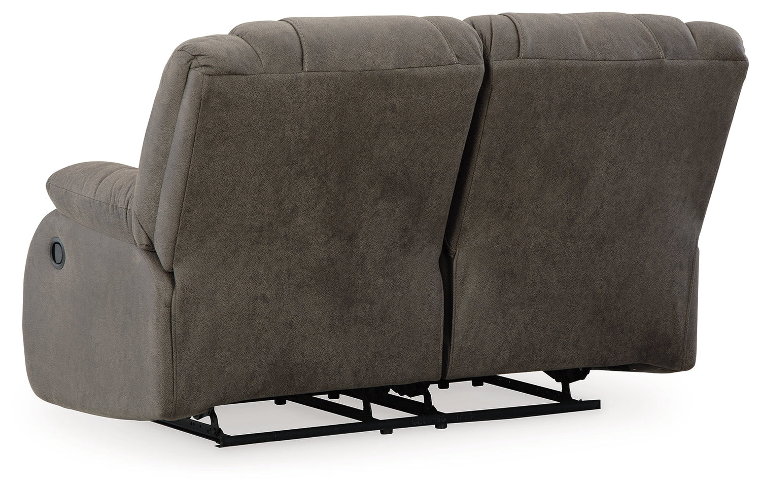 First Base Gunmetal Reclining Loveseat - 6880486 - Bien Home Furniture &amp; Electronics